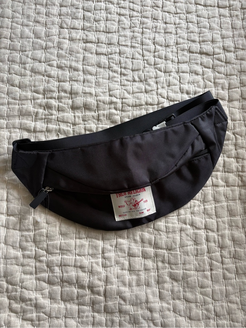 NWOT True Religion Black Fanny Pack